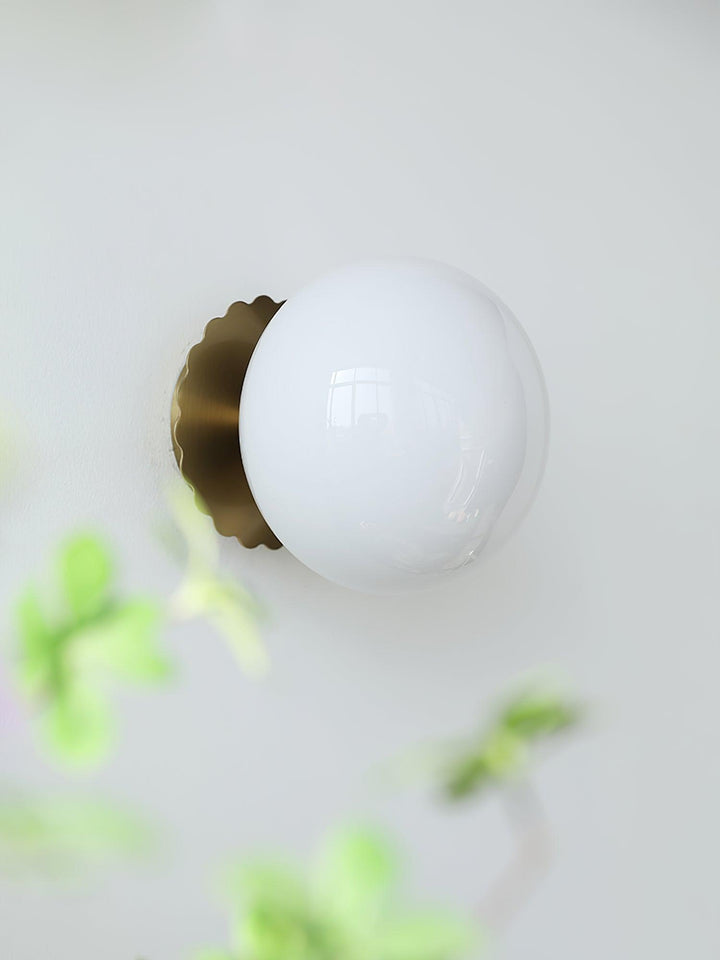 Moderne Rosa Glas Wandleuchte