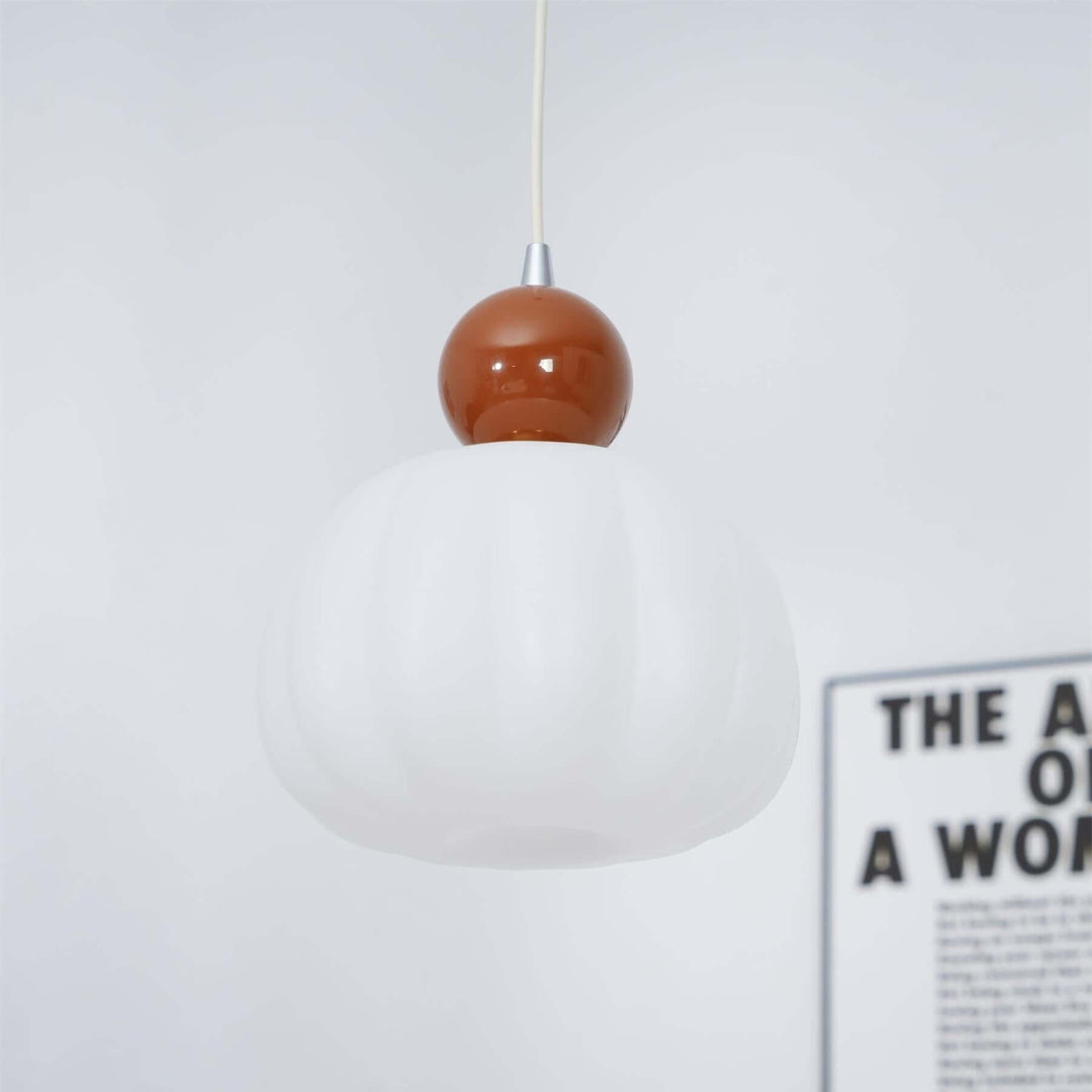 Elegante Kürbis Pendelleuchte, 14cm