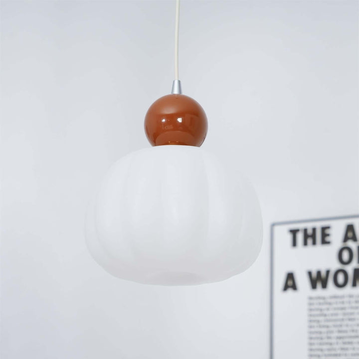 Elegante Kürbis Pendelleuchte, 14cm