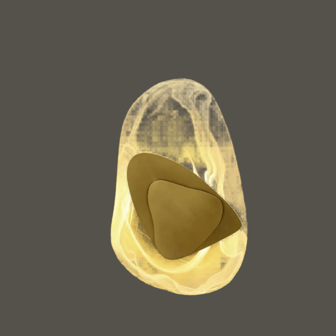 Moderne LED-Wandleuchte aus Glas