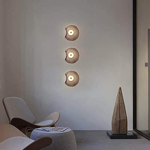 Moderne LED Wandleuchte mit Rauchglas