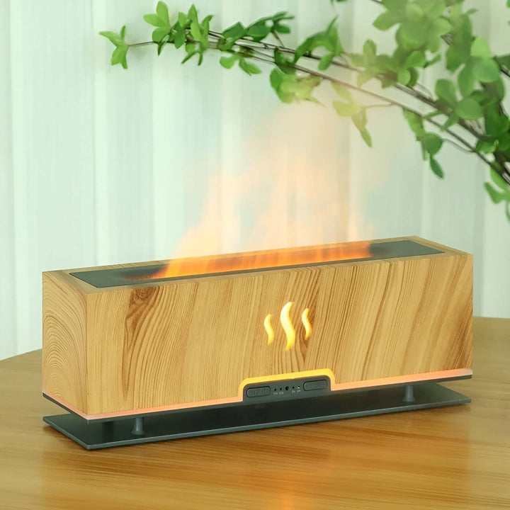3-in-1 Aroma Diffuser Luftbefeuchter mit Flammenlicht