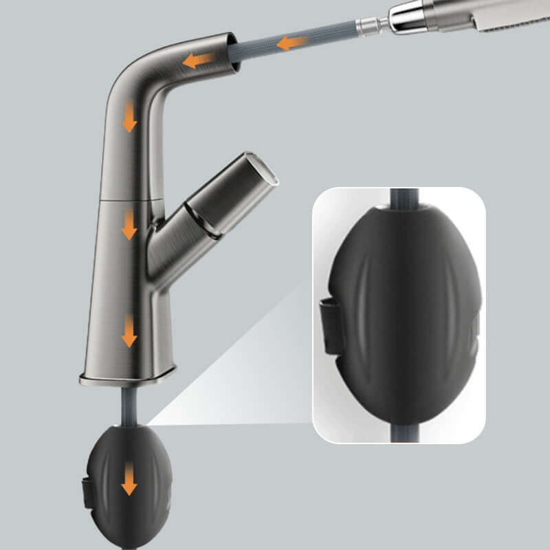 Waschtischarmatur mit Ausziehbarem Sprühkopf