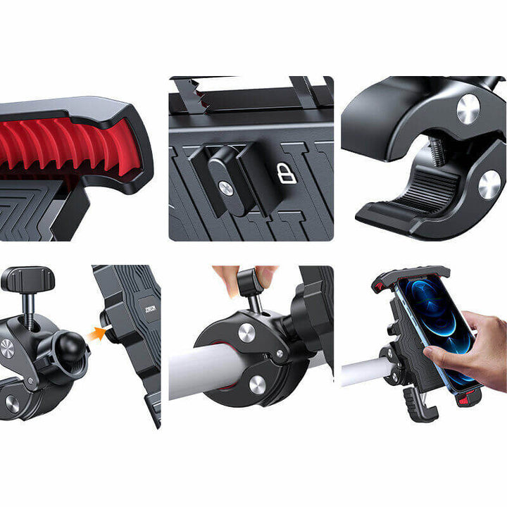 Robuster Fahrrad Smartphone Halter mit 360° Drehung