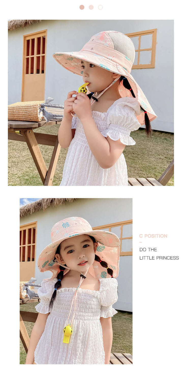 Sonnenhut Kinder UPF 50+ - Breiter Rand, Verstellbar