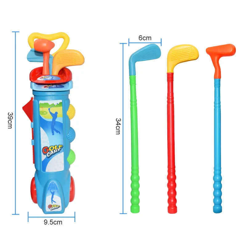 Kinder Golf Set Übung Schläger Bälle Loch Set