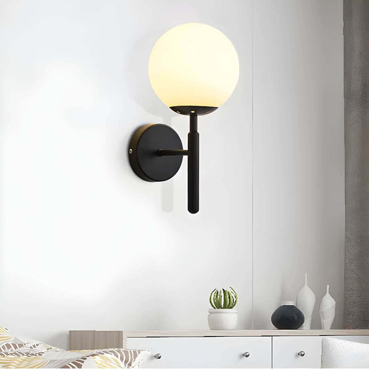 Elegante Glas-Wandleuchte im Vintage-Stil