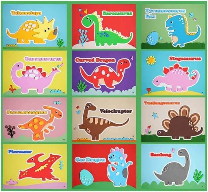 3D Schaumstoff-Sticker Puzzle - Kreativ-Set