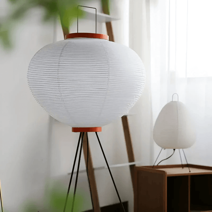 Stehlampe Reispapier Warmweiß LED