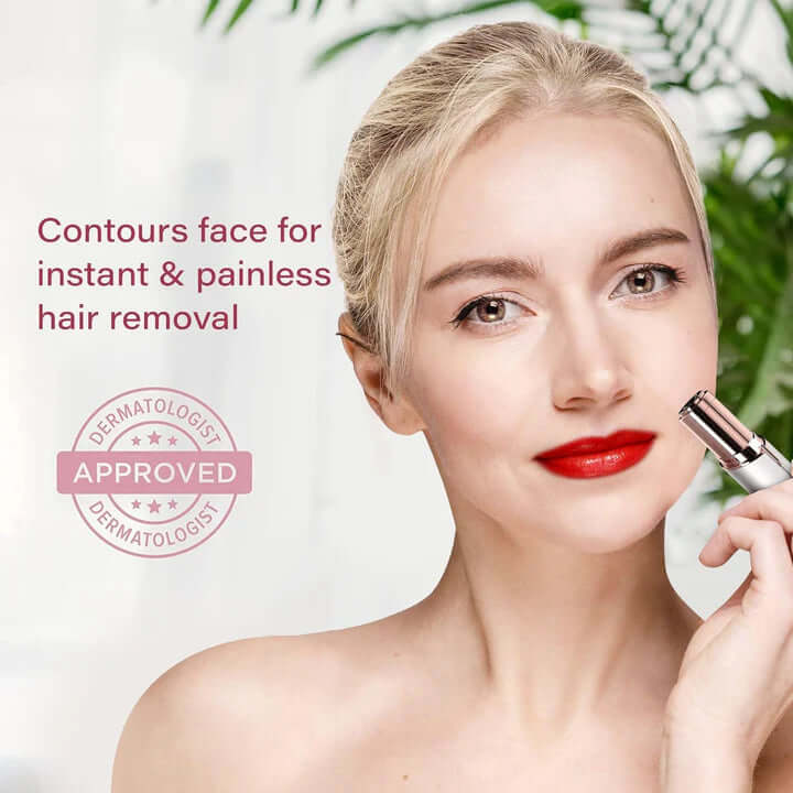 Gesichtshaarentferner - Präziser Epilierer mit LED-Licht