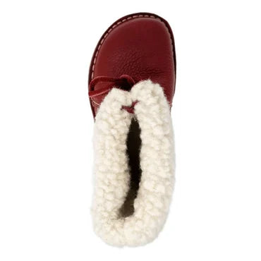 Wasserdichte Lederstiefel mit Wollfutter