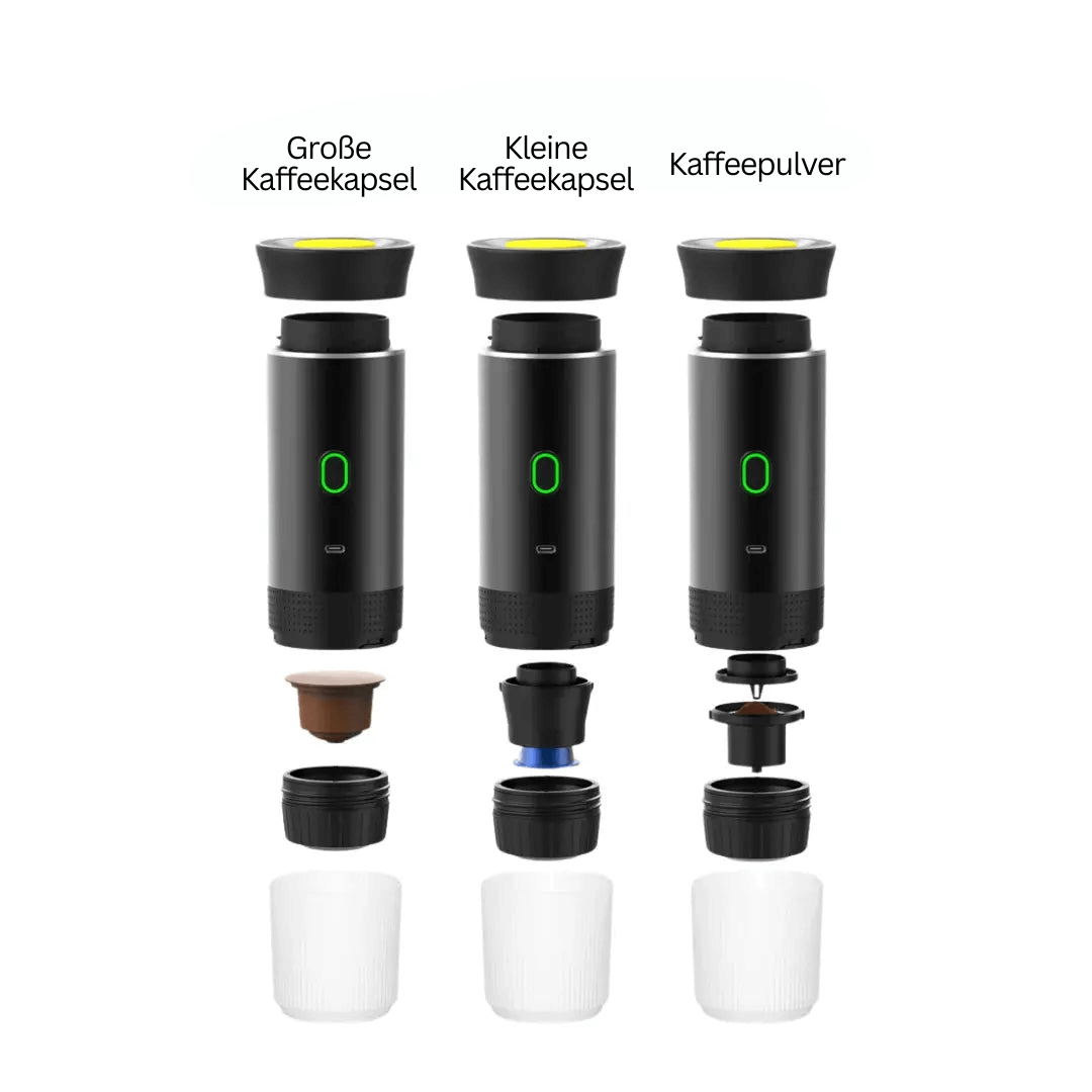 Tragbare Espressomaschine, Espresso überall