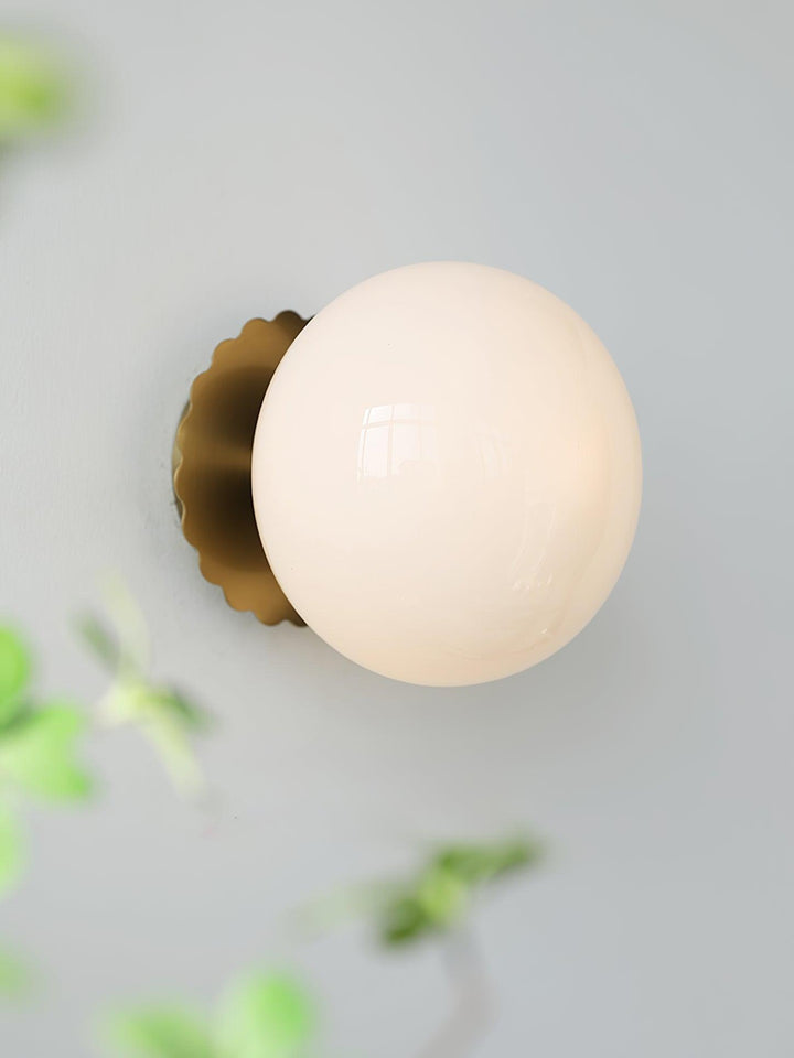 Moderne Rosa Glas Wandleuchte