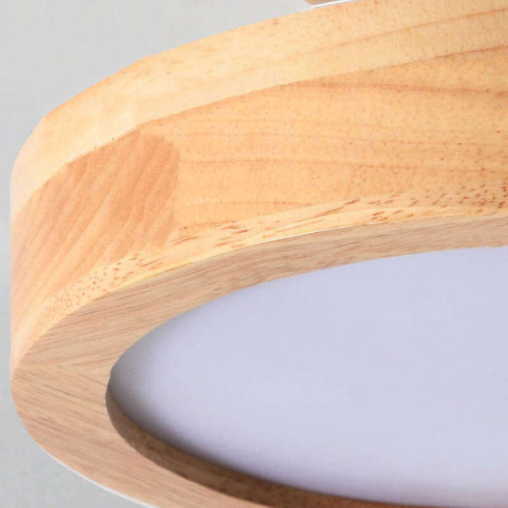 Dimmbare LED Deckenleuchte Holz