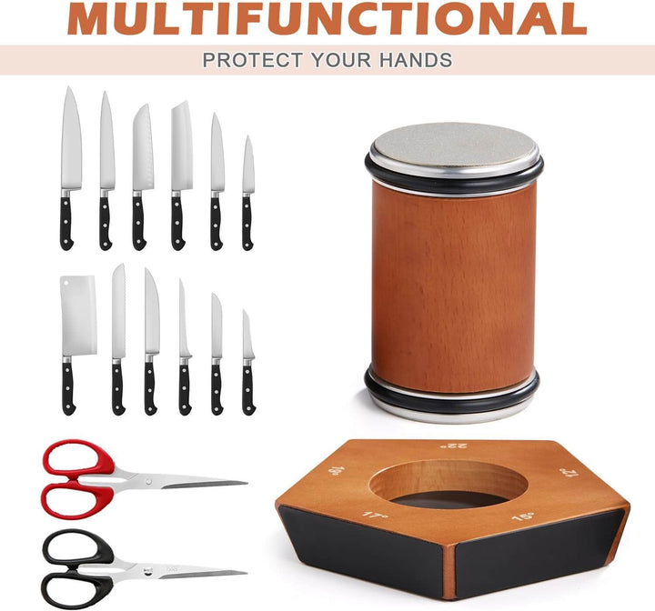 Manueller Diamant-Messerschärfer mit Winkelstütze