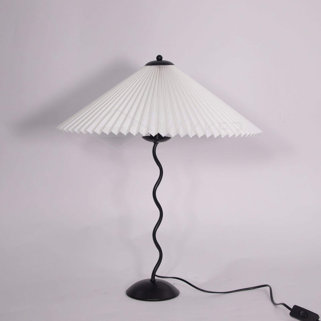 Designer Tischlampe Metall Modern Wellenförmig
