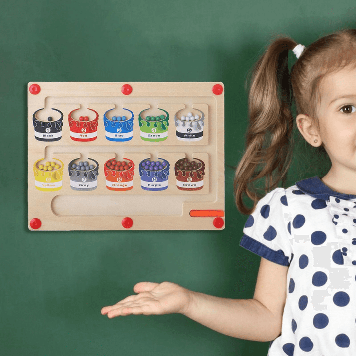 Farben & Zahlen Lernspiel - Magnetisches Labyrinth