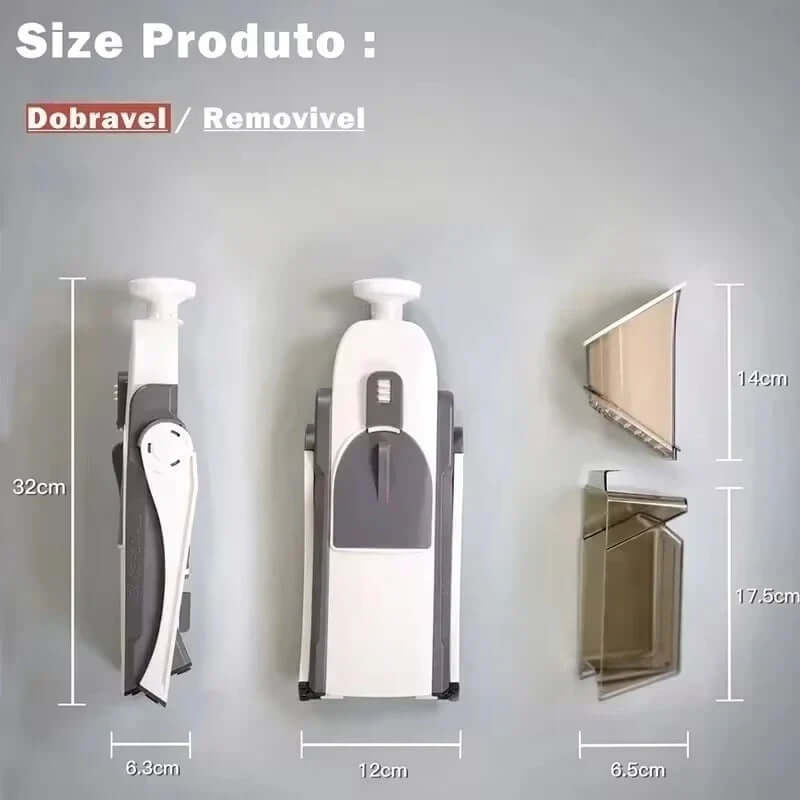 5-in-1 Gemüseschneider mit Sicherheitshalter