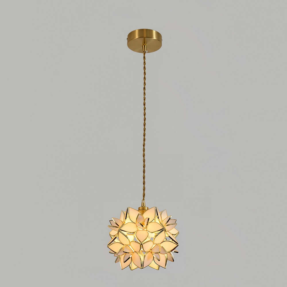 Handgefertigte Kapiz Muschel Pendelleuchte