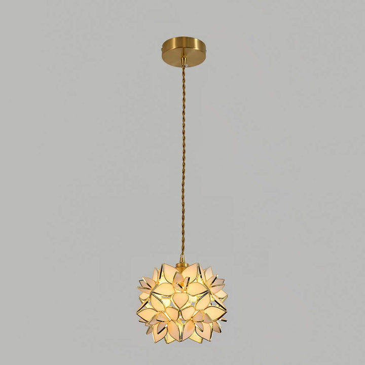 Handgefertigte Kapiz Muschel Pendelleuchte