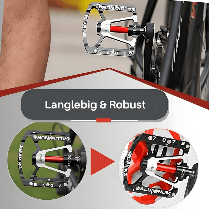Leichtmetall Fahrradpedale mit Anti-Rutsch-Grip