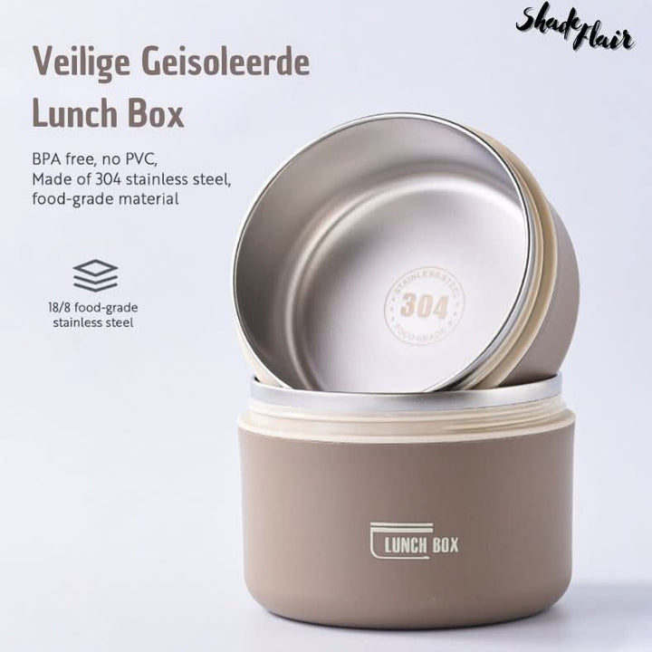 Isolierter Edelstahl Lunchbehälter Set - LunchMate
