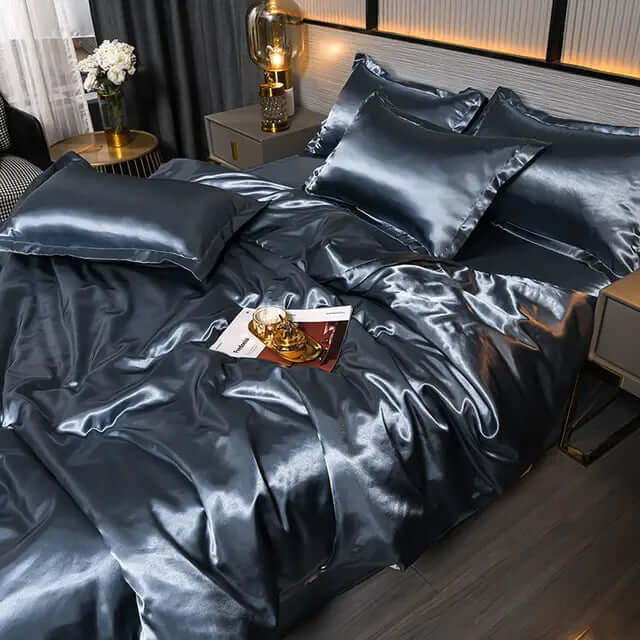 Satin-Bettbezug Set für Luxuriösen Schlafkomfort