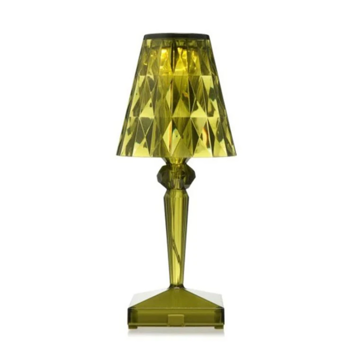 CrystalLuxe table lamp featuring a unique crystal design for chic home decor.