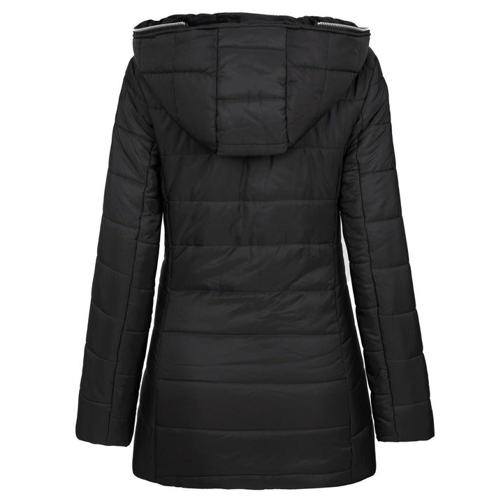 Women's Mila Padded Coat for a chic winter look. Warm, long-sleeve outerwear suitable as a fall jacket or coat.