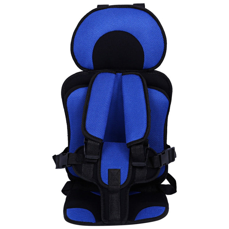 Grey adjustable child car seat booster with easy-install design, perfect for kids' vehicle safety.