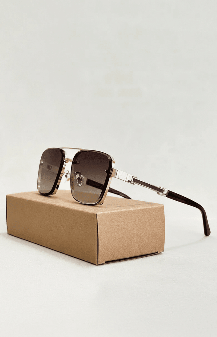 Essential unisex aviator sunglasses accessory, featuring full UV400 protection.