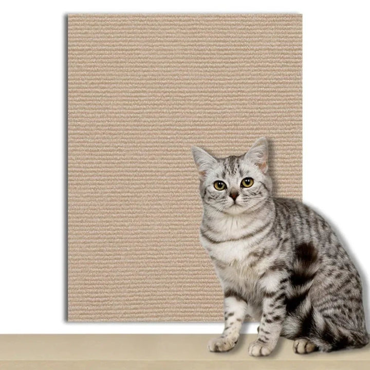 Versatile self-adhesive pet protector. Guard walls, doors & furniture from cat scratches.