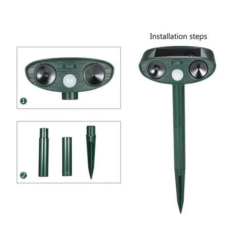 An effective ultrasonic deer repeller, ensuring a pest-free and protected garden.