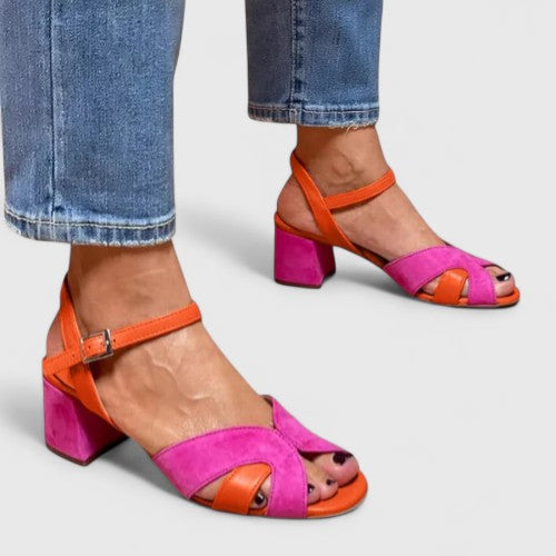 Women's casual wedge sandals with a comfortable heel and adjustable ankle strap for all-day wear. Everyday footwear.