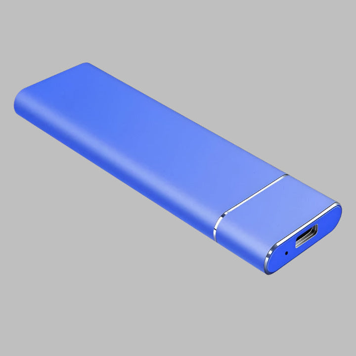Ultra-compact portable external SSD, ideal for on-the-go data storage and backup of digital files.