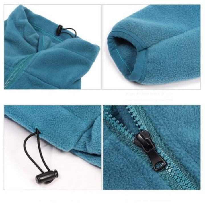 Soft dog full-body fleece suit ensures ultimate comfort & warmth. Perfect pet apparel for cold weather.