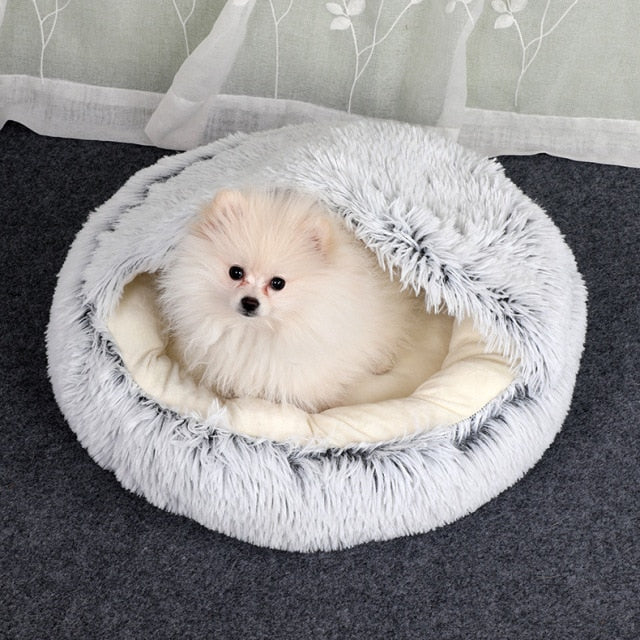 Machine washable orthopedic cat bed, anti-slip design for secure and comfortable rest.