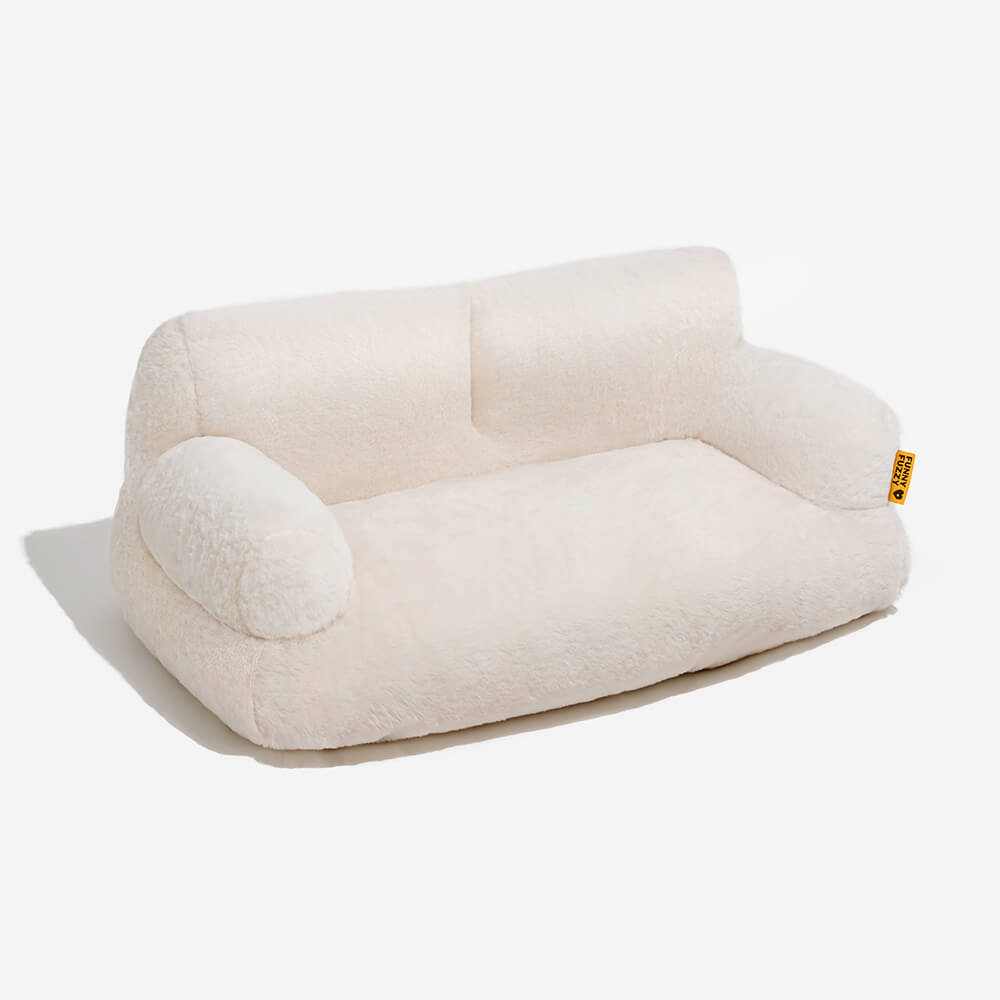 Washable small pet bed with a distinctive diamond pattern, practical and chic