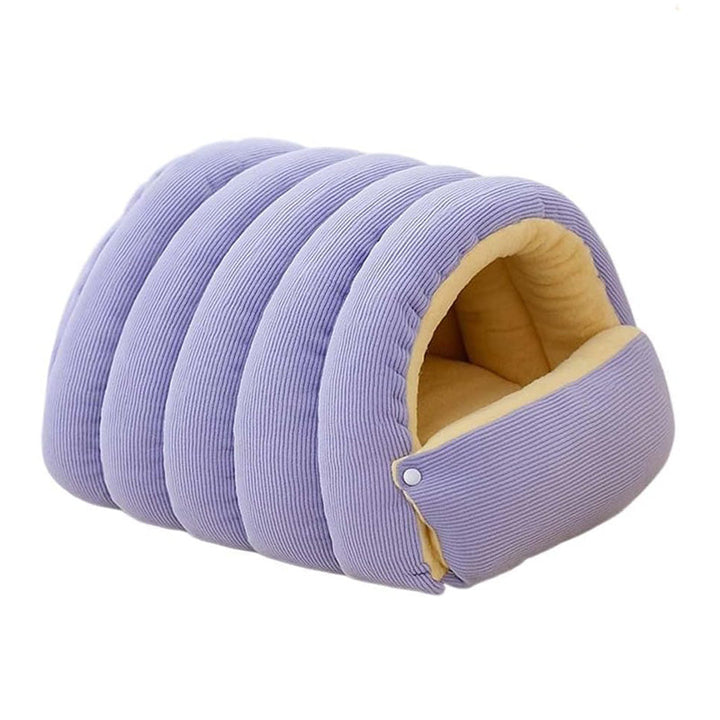 Comfortable and washable pet bed, grey, designed for cats and small dogs in winter