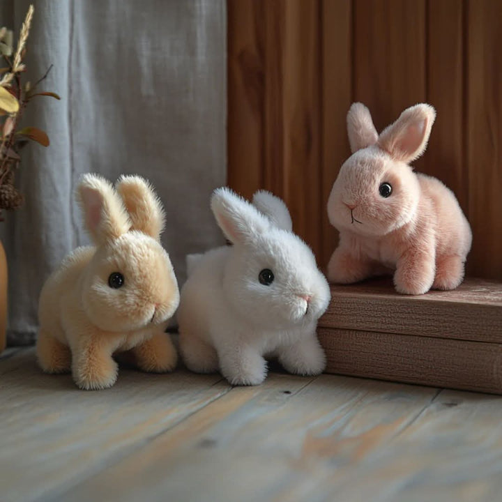Plush bunny interactive children's gift, a fun and soft educational electronic toy for kids