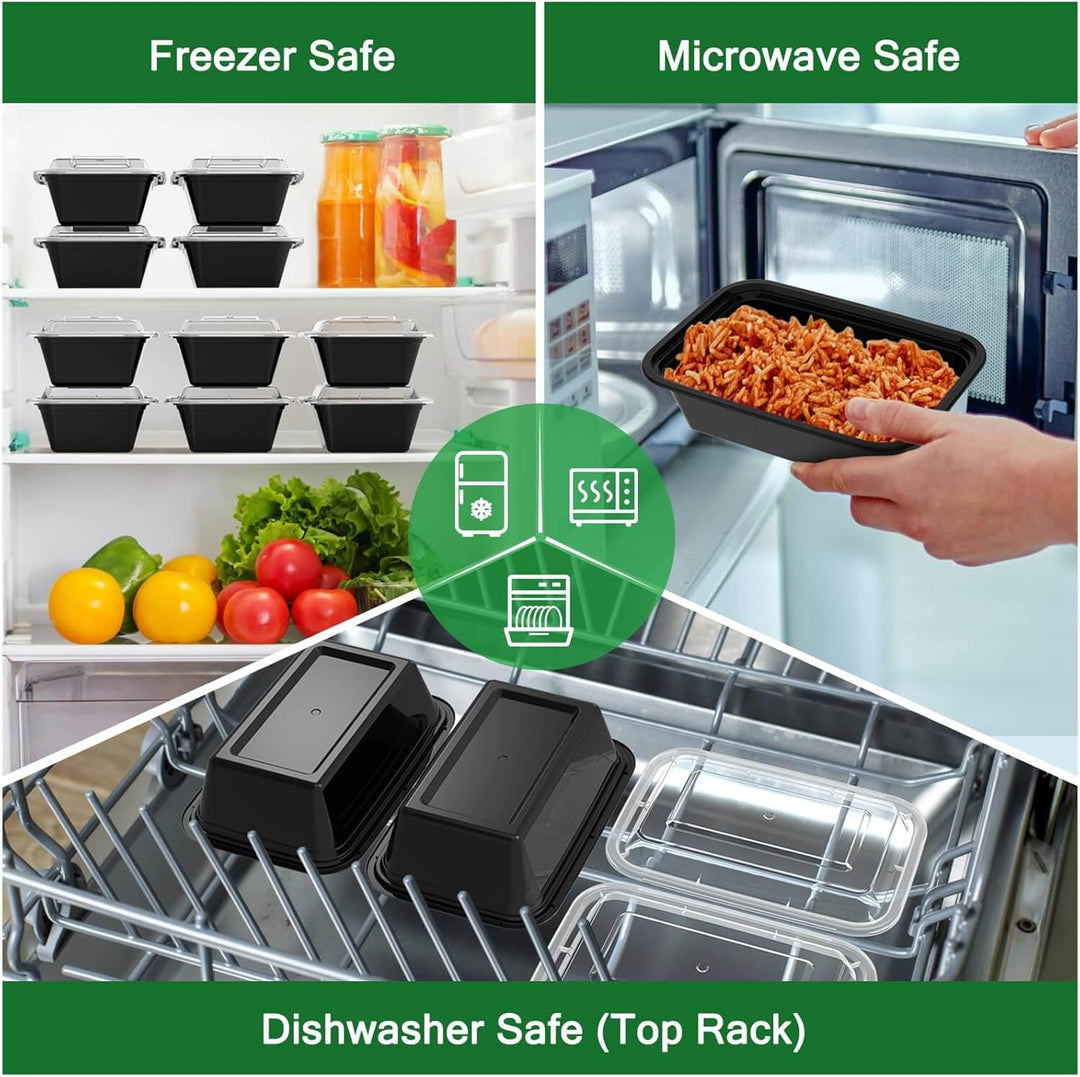 50 Wiederverwendbare Meal-Prep-Behälter 700ml