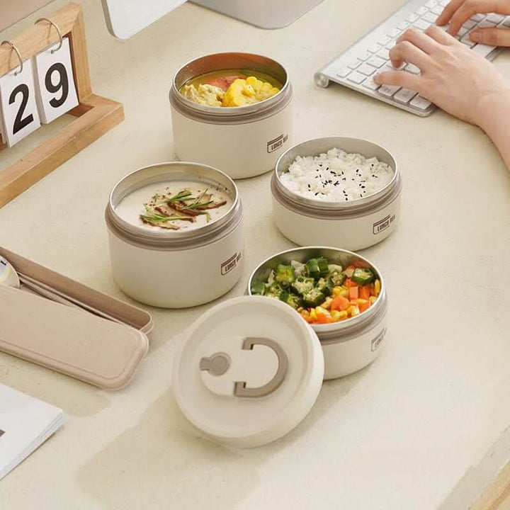 Isolierter Edelstahl Lunchbehälter Set - LunchMate