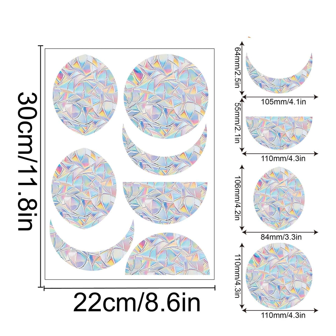 Regenbogen-Fensterdeko - Selbstklebend, Bunt, Dekorativ