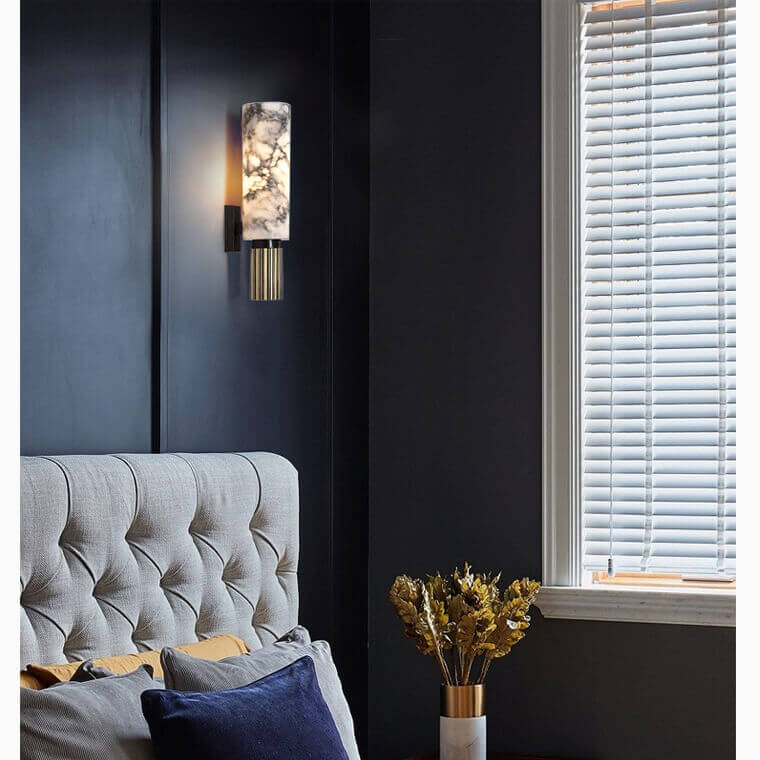 Elegante Marmor Wandleuchte
