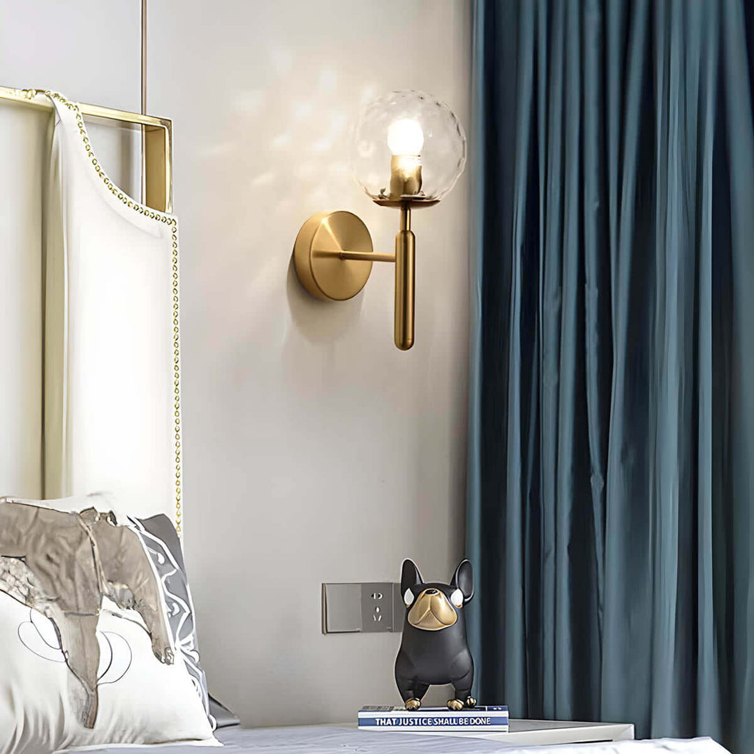 Elegante Glas-Wandleuchte im Vintage-Stil