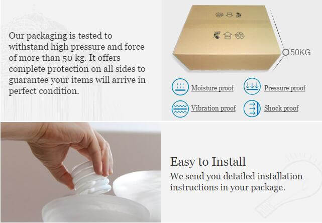 LED-Hängeleuchte, Buntglas & Kupfer - Modernes Design