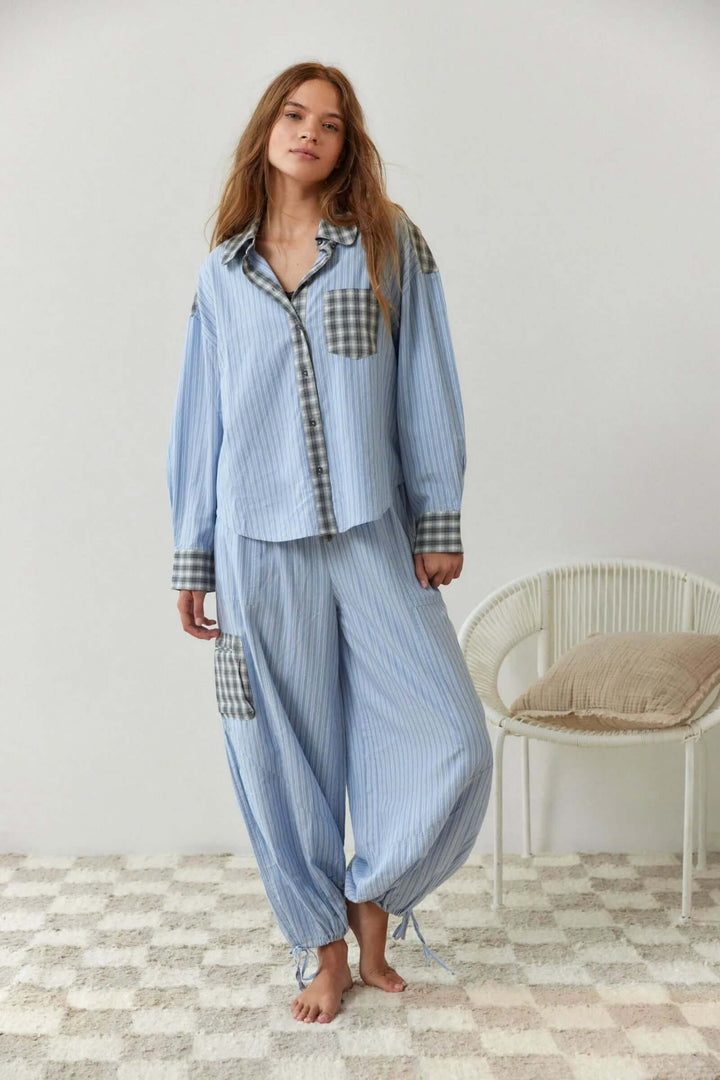 2-teiliges Damen-Pyjama-Set