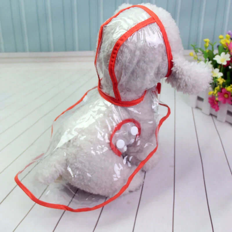 Wasserdichte Hundejacke Transparent