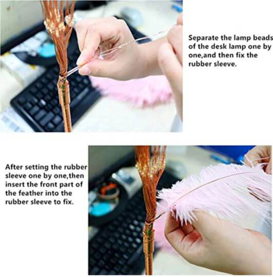 Federlampe Deckenleuchte Wohnzimmer Beleuchtung