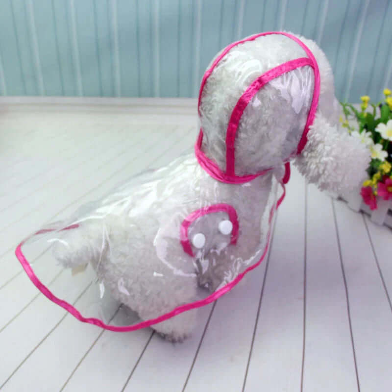 Wasserdichte Hundejacke Transparent